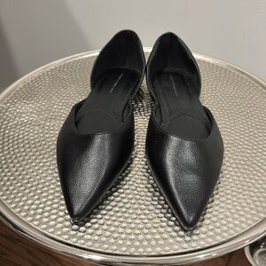 French Connection Pointed Black Flats